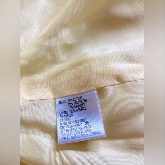 Isabella DeMarco Yellow & White Stripped Blazer Jacket. Tailored Style. - Picture 13 of 14